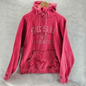 SCSU Huskies Athletics Department Pullover Hoodie Sweatshirt‎ Red Size L